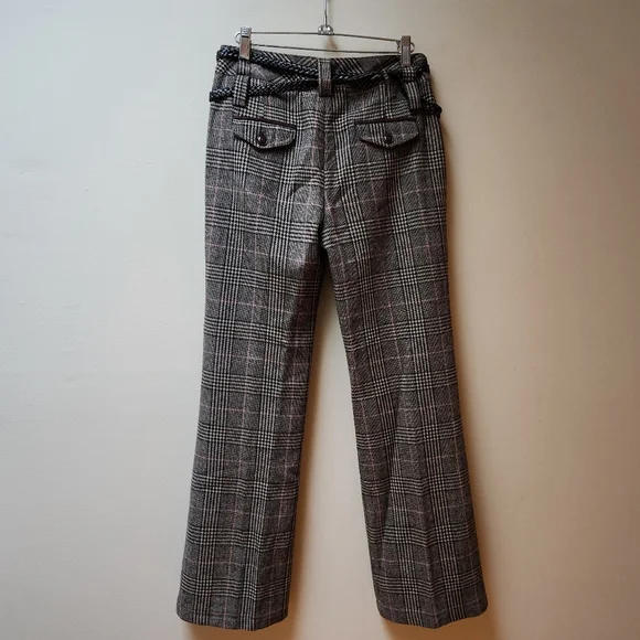 Vintage Y2K Brown Plaid Pants - Picture 6 of 8